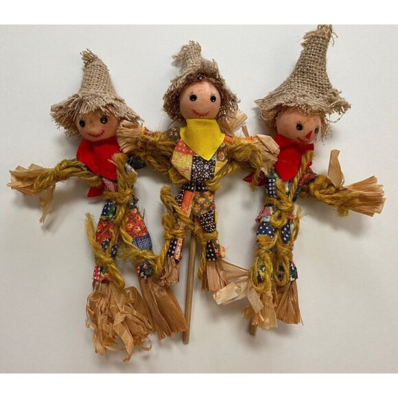 Scarecrow Fall Autumn Halloween Decorations Cute 90s - Picture 1 of 5